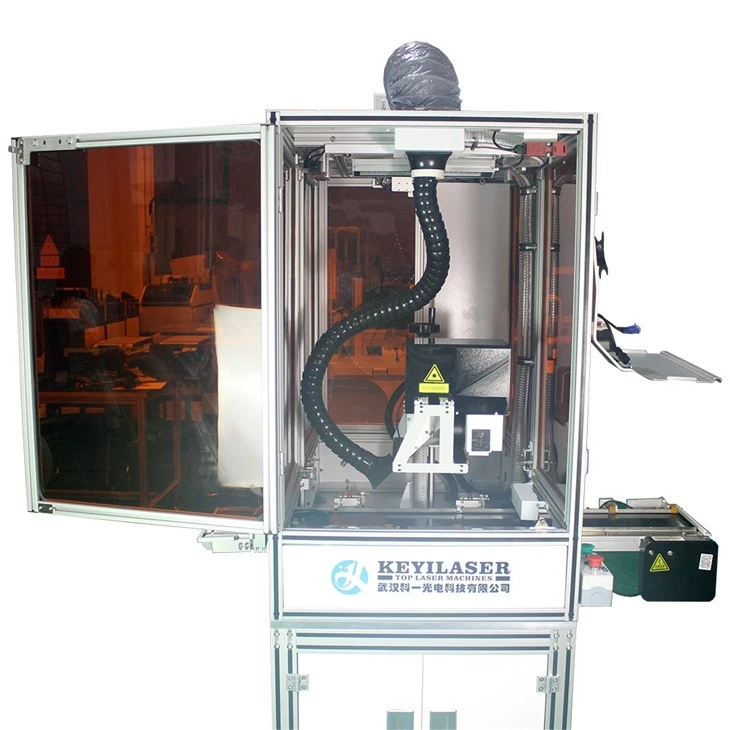 Enclosed Visual Positioning Fiber Laser Marking Machine